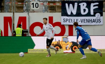 Die Fans des SC Spelle-Venhaus sorgen beim Derby in Meppen für Gänsehaut-Momente
