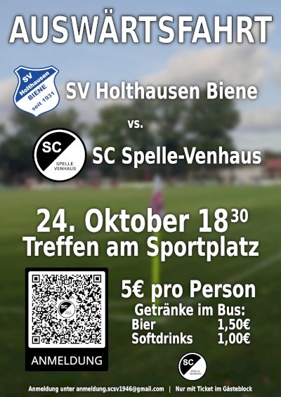 Speller Fanbus zum Derby in Biene am 24. Oktober