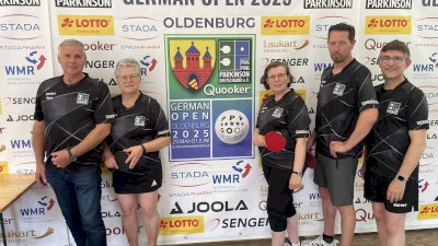 PingPongParkinson German Open 2025 in Oldenburg mit einem Podestplatz für Spelle