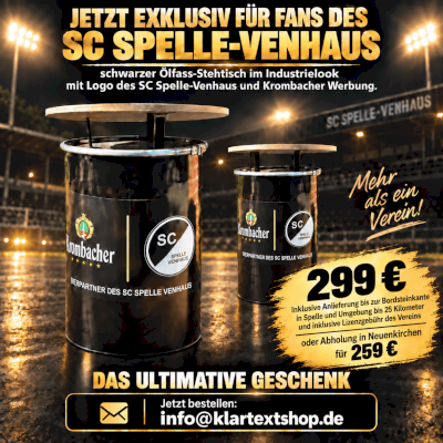 Exklusiver Stehtisch des SC Spelle-Venhaus