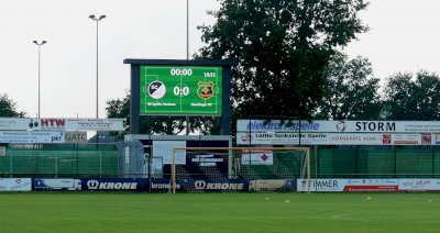 Neue Videoleinwand im Stadion verschafft dem SC Spelle-Venhaus mehr Möglichkeiten