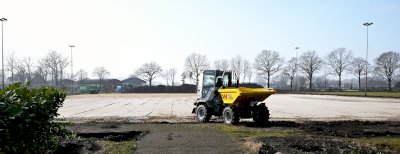 „Winterpause“ beendet: Arbeiten am Speller Kunstrasenplatz werden fortgesetzt