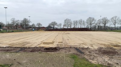 „Winterpause“ beendet: Arbeiten am Speller Kunstrasenplatz werden fortgesetzt