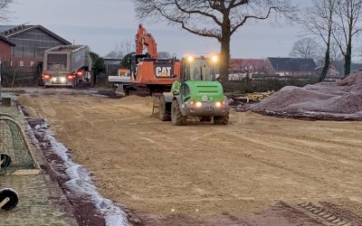 „Winterpause“ beendet: Arbeiten am Speller Kunstrasenplatz werden fortgesetzt