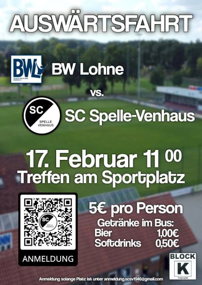 Speller Fanbus zum Spiel bei BW Lohne am 17. Februar