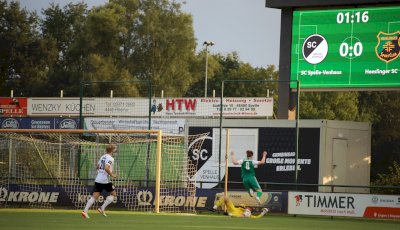 Neue Videoleinwand im Stadion verschafft dem SC Spelle-Venhaus mehr Möglichkeiten