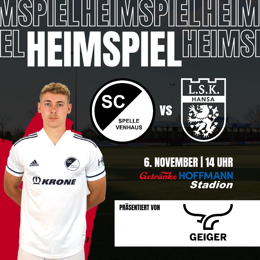 Heimspiel gegen den Lüneburger SK Hansa